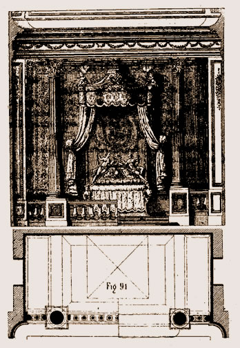 Alcôve de style Louis XIV