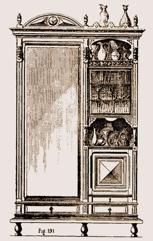 Armoire à glace de genre anglais
