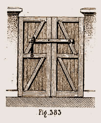 Barre de fermeture de porte charetiere