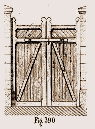 Bascule de porte charretière sans guichet