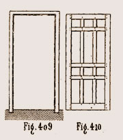 Bati de porte de remplissage et bati dormant