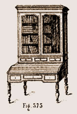 Bureau doucine et bibliothèque
