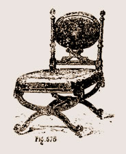 Chaise à pieds en X