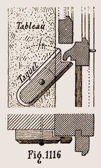Taquet de croisée à guillotine
