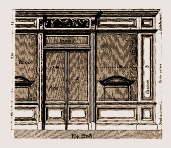 devanture à caissons