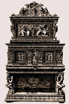 Dressoir sculpté du XVIe siècle