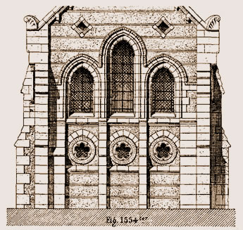 Fenêtres ogivales, église de Rambouillet