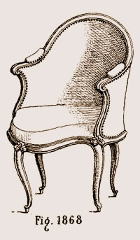 Douillette Louis XV à joue fermée