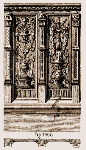 Lambris d'appui, XVIe siècle, au Musée de Cluny, à Paris