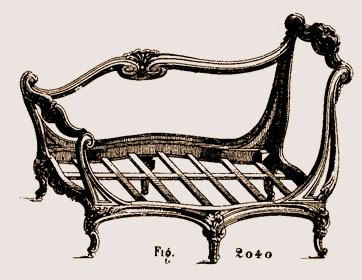 Lit à la polonaise de style Louis XV