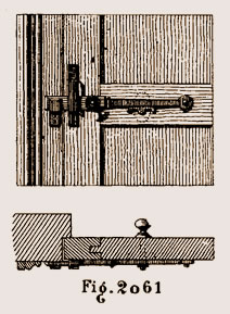 Loquet avec bouton extérieur