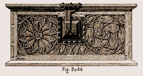 Devanture de coffret époque Louis XI au musée de Cluny