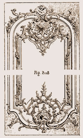 Panneau de porte cochère Louis XV