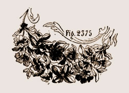 Bouquets et guirlandes en marqueterie Louis XIV