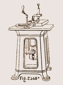 Machine à faire les moulures à rainures. Système Jametel