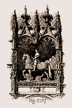 Niche sur la façade du château de Blois