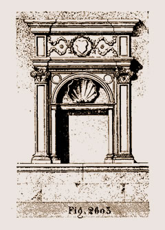 Niche sur la façade du château Bussy Rabutin