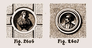 Niches à bustes ou circulaires