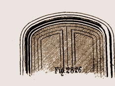 Ouverture de porte en anse de panier