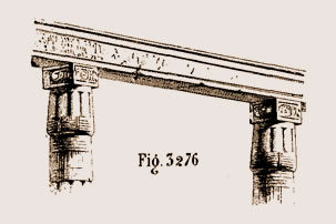 Linteau d'un temple egyptien