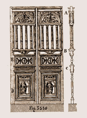 Porte de chapelle, époque de la Renaissance