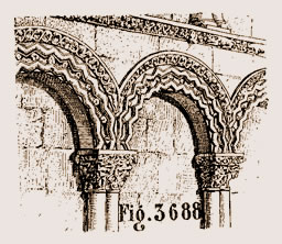 Arceaux de l'église de Moulis