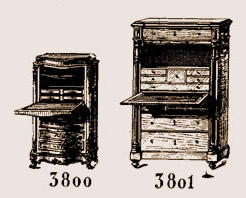 Secrétaire de dames et secrétaire chiffonnier