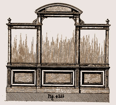 vitrine sous forme de magasin isolé