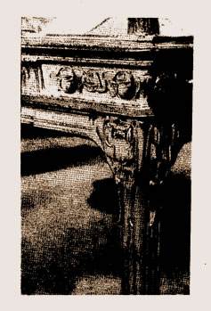 Détail vitrine art nouveau