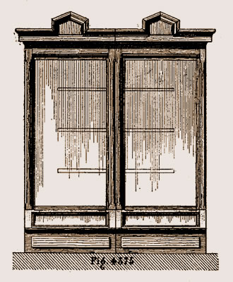 vitrines à deux corps