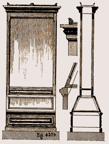 Vitrine à deux faces