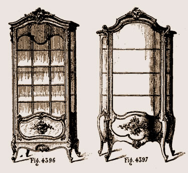 Vitrine Louis XIV et Louis XV